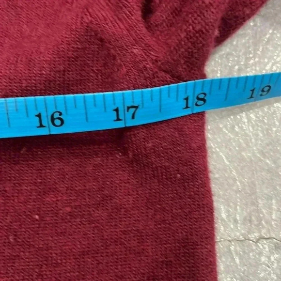 [XS]JCrew Cashmere Wool Blend Burgundy V Neck Button Sweater Cardigan-  NWOT - Picture 7 of 9